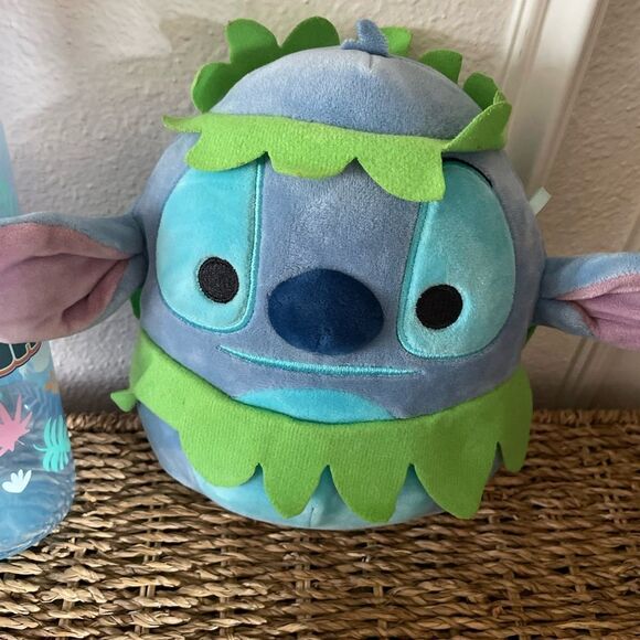 Disney Stitch Lot Hawaiian Plush Drink Tumblers Iridescent Parks Mug - Picture 6 of 14